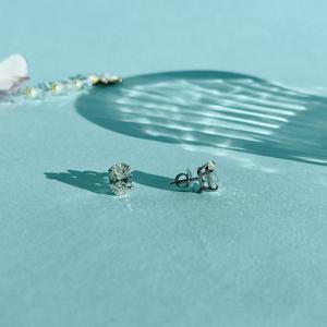 Pendientes de diamantes cultivados en laboratorio con certificación GIA de 1.50 CT E VVS1, corte brillante ovalado excelente, oro blanco de 14k, diseño unisex, estilo minimalista. - Product Image 5