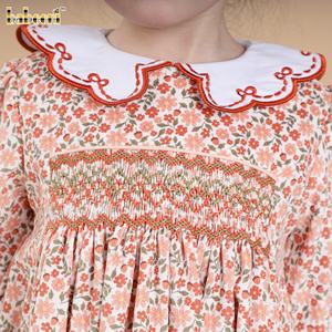 Vestido Floral de Otoño para Niñas, Modelo Ditsy, Sin Mangas, Corte en A, 100% Algodón, Bordado a Mano, ODM DR4494 - Product Image 4