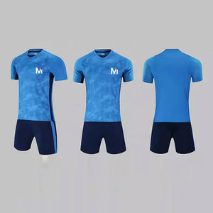Proveedor de Uniformes de Fútbol OEM, Uniforme de Fútbol Personalizado Completo, Impresión por Transferencia de Calor, Transpirable, Pantalones Cortos de Jersey de Talla Grande para Clubes - Product Image 2