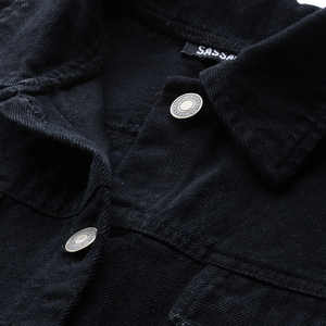 High Quality Branded Oversized Women Regular <b>Denim</b> <b>Jacket</b> Custom Logo Print Knitted Eco-Friendly <b>Lightweight</b> Winter Outdoor - Product Image 6