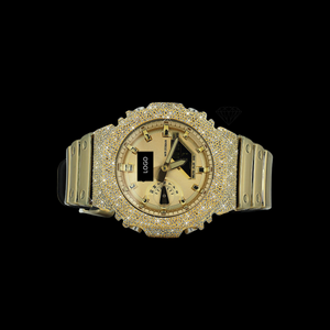 Reloj de Lujo Unisex para Adultos con Diamantes de Moissanita VVS de Moda, Bisel Redondo, Movimiento de Cuarzo, Caja de Plata de Alta Calidad - Product Image 4