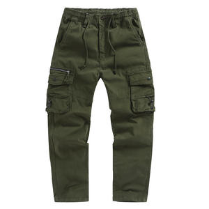 Washed Cotton Breathable Eco-Friendly Plain Dyed <b>Work</b> <b>Trousers</b> Men's Loose Fit Casual Sports Harem Pants Large Size Straight Leg - Product Image 4
