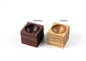 Organisateur de cuisine : Support individuel en bois pour œufs, en chêne et noyer, pour la restauration fine, OEM - Product Image 3