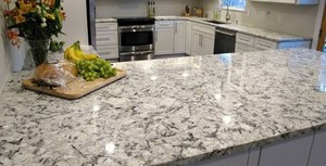 Encimera de Granito Pulido Blanco Chino para Isla de Cocina, Estilo Mármol Moderno, para Renovación de Hoteles, Apartamentos y Villas - Product Image 4