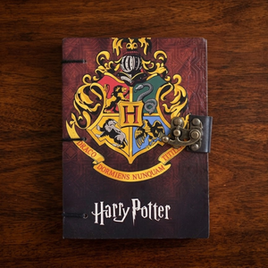 Fantasy Crest <b>Lock</b> Diary Notebook A5 Hardcover Journal | Eco-Friendly Handmade Vintage Writing 100 Sheets Metal Clasp Closure - Product Image 1