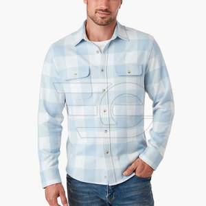 เสื้อเชิ้ตผ้าแฟลนเนลผู้ชาย แขนยาว ลายสก็อต ผ้าฝ้าย นุ่ม สบาย ใส่ได้ทุกวัน ติดกระดุม ใส่ทำงานได้ ทันสมัย เหมาะกับกิจกรรมกลางแจ้ง - Product Image 3