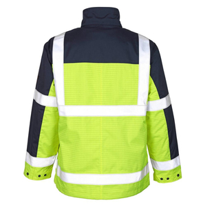 <b>Men</b> High Visibility Waterproof <b>Reflective</b> Safety <b>Jacket</b> Outdoor Sports Stand Collar OEM Service High Quality Protection - Product Image 2
