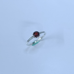 Bulk Wholesale Price Jewelry 925 Sterling <b>Silver</b> <b>Rings</b> <b>Garnet</b> Cut <b>Rings</b> Handmade Faceted <b>Silver</b> Gemstone <b>Rings</b> - Product Image 2