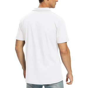 Men's Modern Fit Polo <b>Collar</b> <b>T</b>-<b>Shirt</b> Soft Stretch Fabric Breathable Comfortable Casual Top for Office College Daily Wear - Product Image 4
