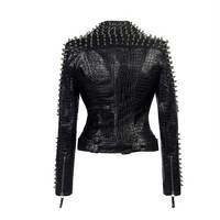 Veste de moto respirante en cuir clouté personnalisée pour femme, style rock, veste de combat pour homme, vêtements de fête pour femme