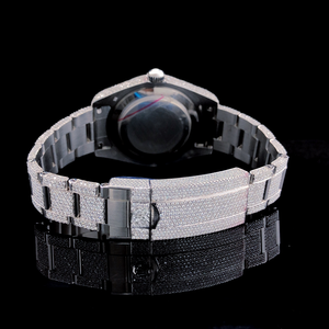 เครื่องประดับศิลปะสุดหรู ผลิตด้วยมือ รุ่นลิมิเต็ดอิดิชั่น ทำจากสแตนเลสสตีล ประดับคริสตัลแซฟไฟร์ ดีไซน์คลาสสิกสำหรับทุกเพศ พร้อมพลังงานสำรอง - Product Image 3