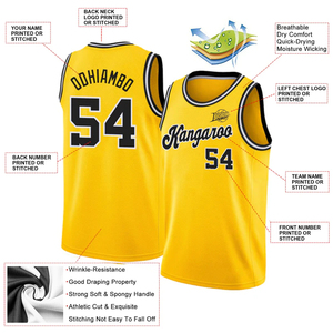 Camiseta de Baloncesto Retro Personalizada, de Secado Rápido, Transpirable, Sublimada, Uniforme de Equipo sin Mangas, Deportiva - Product Image 4