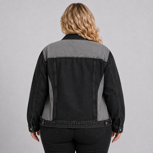 Chaqueta vaquera para mujer, recién llegada, con logotipo personalizado, transpirable, de algodón lavado, con botones, informal, estilo streetwear, a la moda. - Product Image 5