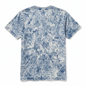 เสื้อยืดคอกลมแขนสั้นทรงโอเวอร์ไซส์สำหรับผู้ชาย ผ้าคอตตอน 100% ลายมัดย้อม ระบายอากาศได้ดี สไตล์ลำลองแนวสตรีทแวร์ - Product Image 3