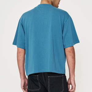 Camiseta Corta para Hombre 100% Algodón, Corte Holgado, Estampada, Transpirable, Manga Corta, Servicio OEM Personalizable - Product Image 2