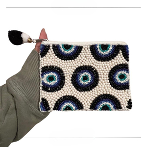 Luxury Eye Design Beaded Clutch <b>Bag</b> Durable Magnetic Closure Purse Party Evening Handbag Custom Designer <b>Gift</b> Women Girls - Product Image 2
