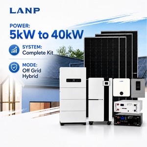 Sistema de Energía Solar Híbrido de 5KW, 6KW, 10KW, 12KW, 20KW, 25KW, 30KW, 40KW, Kit Completo de Paneles Solares Fuera de la Red para el Hogar - Product Image 1