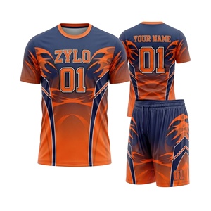 ชุดยูนิฟอร์มฟุตบอลแบบธง 7 คน สำหรับเยาวชน แขนสั้น เสื้อเจอร์ซีย์แบบรัดรูปสั่งทำได้ ขายส่ง - Product Image 5