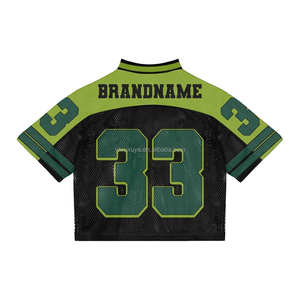 Op maat gemaakt ademend antibacterieel American Football shirt met korte mouwen, teamnaam op de voorkant, gepersonaliseerde naam en nummer - Product Image 3