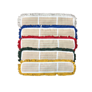 Recambio de cabezal de fregona de hilo de algodón resistente, mini, de venta al por mayor de fábrica, con autoescurridor, duradero, reutilizable, para limpieza comercial de suelos húmedos - Product Image 1