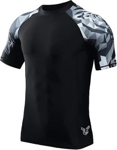 Custom Design Men's Long Sleeve Rashguard BJJ Compression Wear 100% Polyester Premium Quality OEM Service <b>Heat</b>-Transfer Printed - Product Image 3