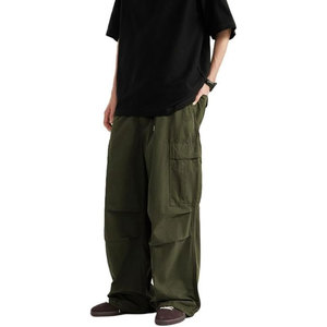 Pantalon cargo pour homme, style streetwear tendance, coupe décontractée, multi-poches, coton confortable, vêtements décontractés pour l'extérieur - Product Image 2
