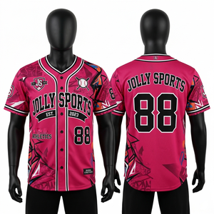 Camiseta de béisbol para hombre de poliéster de malla de 180 GSM, roja y negra, con paneles, sublimación, ropa de equipo, 100% algodón, corte holgado, estampada. - Product Image 5