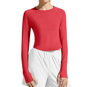 เสื้อโยคะสำหรับผู้หญิง ผ้าเนื้อนุ่มสวมใส่สบาย กระชับรูปร่าง เหมาะสำหรับใส่ลำลองทุกวัน โยคะ ฟิตเนส และแฟชั่นสตรีท - Product Image 1