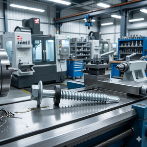 Tornillo Autoperforante PDC Modelo 12, Acero al Carbono Clase 4.8 y 6.8, Rosca Gruesa Zincada/Galvanizada, EPDM Adherido, en Pulgadas - Product Image 1