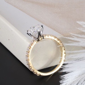 Unique Design Luxury Moissanite <b>Ring</b> Diamond Look Engagement <b>Ring</b> For Women Party Wear Jewelry Available For Sale - Product Image 6