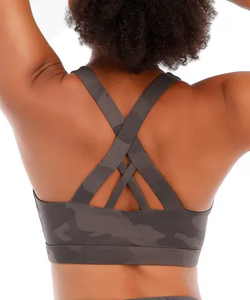 เสื้อชั้นในกีฬาคุณภาพสูงสำหรับผู้หญิง แบบ Racer Back เนื้อผ้านุ่มเบาสบาย เหมาะสำหรับวิ่งออกกำลังกาย ฟิตเนส และเล่นกีฬา - Product Image 6
