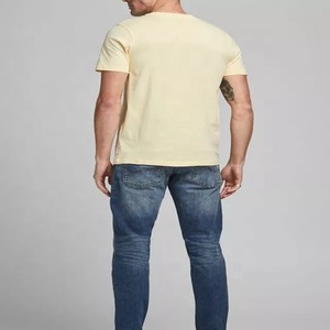 T-shirt Homme 2026 en Coton 100% de Haute Qualité, Coupe Épaules Tombantes, 300g/m², Style Sportif, Motif Uni, Tissu Tricoté - Product Image 4