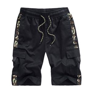 Pantalones cortos de carga ecológicos de algodón 100% para hombre, pantalones cortos deportivos de calle con impresión de logotipo personalizado, servicio OEM disponible - Product Image 1