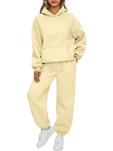 Women 2 Piece <b>Hoodie</b> Set Oversized Sweatshirt and Jogger Sweatpants OEM Custom Bulk Wholesale - Product Image 1