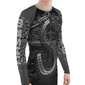 Protección personalizada de manga larga para hombres, protección contra sarpullidos, diseño de agujeros, manga larga, protectores contra sarpullidos personalizados para hombres - Product Image 2