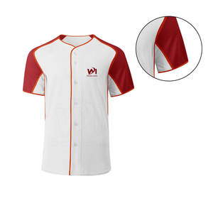 Camiseta de Béisbol Transpirable con Botones, Diseño Nuevo, Alta Calidad, Secado Rápido, Precio Económico al por Mayor para Venta en Línea - Product Image 6