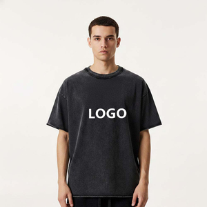 Camiseta de Manga Corta Extra Grande de Algodón Jersey para Hombre con Logotipo Estampado en la Parte Delantera, Diseño Casual con Cuello Redondo - Product Image 1