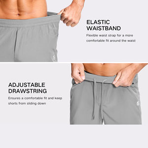 Wholesale Men's Custom Logo Tennis <b>Shorts</b> Breathable Quick Dry Flexible Fabric <b>With</b> <b>Pockets</b> Solid Pattern Sportswear <b>Shorts</b> - Product Image 5