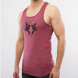 Débardeur de sport personnalisé pour hommes en coton et polyester recyclé, anti-transpiration, color block - Product Image 2