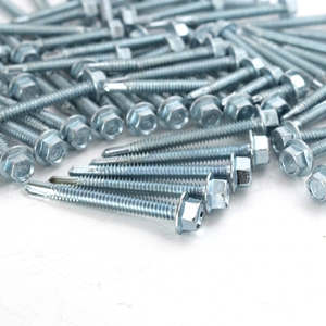 Tornillos Autoperforantes de Cabeza Hexagonal de Acero al Carbono (Métricos/Pulgadas) con Recubrimiento de Zinc Clase 8, Resistentes a la Corrosión - Product Image 1