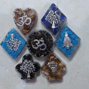 Meilleure vente collier pendentif en pierre semi-précieuse puces de pierre d'agate naturelle dans Orgone Malty Style mascotte guérison pierre précieuse artisanat - Product Image 1