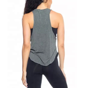 Ribbed <b>Tank</b> <b>Top</b> Custom Summer Low MOQ Sustainable Fabric White Sleeveless Stretchy <b>Knit</b> <b>Tops</b> for <b>Women</b> Wholesale - Product Image 4