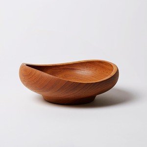 Hand-Turned Teak Wood <b>Flower</b> Bowl | Organic Serving Dish Wholesale India - Product Image 2