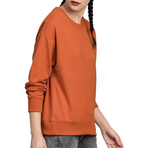 เสื้อสเวตเตอร์ผ้าฝ้ายเนื้อนุ่มสำหรับผู้หญิง คอกลม แขนยาว ทรงหลวม สวมใส่สบาย อุ่นสบาย เหมาะสำหรับใส่ทุกวัน ฤดูใบไม้ร่วง ฤดูหนาว สไตล์สบายๆ - Product Image 4