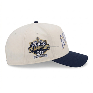 Gorra de Béisbol Blanca y Roja Personalizada, Bordada en 3D, de 6 Paneles, con Cierre a Presión |   Gorra Deportiva Unisex Ajustable |   Transpirable de Primera Calidad para Adultos - Product Image 3
