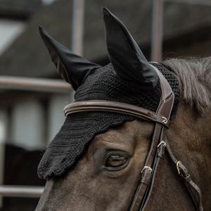 Bonnet et cache-oreilles pour cheval avec logo personnalisé, voile anti-mouches vétérinaire, produits équestres pour l'équitation - Product Image 4