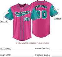 Camisetas de Béisbol Personalizadas para Adultos, Unisex, Manga Corta, Impresión por Transferencia de Calor, Uniformes de Equipo, Letra Frontal, Antibacterianas, Venta al Por Mayor