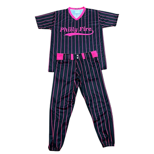 Uniformes de Béisbol Sublimados con Diseño Personalizado y Bajo MOQ, con Nombre y Número, 100% Poliéster, Jersey Corto para Equipo de Béisbol - Product Image 1