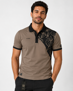Chemise décontractée à manches courtes pour homme F2 WIN avec poche, séchage rapide, motif uni, tissu tricoté respirant, personnalisable - Product Image 1