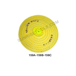Paños de cuero amarillos para pulir con borde afilado, cosidos, 6 x 12 pliegues, herramientas de orfebrería SUNTOOLS/STIPL, venta al por mayor, alta calidad, para fabricación de joyas, bajo precio - Product Image 3